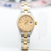 Load image into Gallery viewer, ON SALE: Rolex Datejust Lady ref. 69173 Steel/Gold - Oyster Bracelet - Tapestry Dial - Full Set