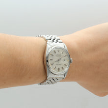 Indlæs billede til gallerivisning Rolex Datejust ref. 16014 - Silver Linen dial - Jubilee bracelet (V II)