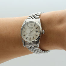Indlæs billede til gallerivisning Rolex Datejust ref. 16014 - Silver Linen dial - Jubilee bracelet (V II)