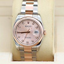 Load image into Gallery viewer, Rolex Datejust ref. 116201 Sundust Computer Dial with Diamonds - Oyster bracelet