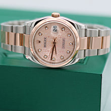 Load image into Gallery viewer, Rolex Datejust ref. 116201 Sundust Computer Dial with Diamonds - Oyster bracelet
