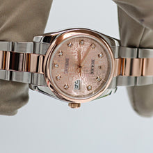 Load image into Gallery viewer, Rolex Datejust ref. 116201 Sundust Computer Dial with Diamonds - Oyster bracelet