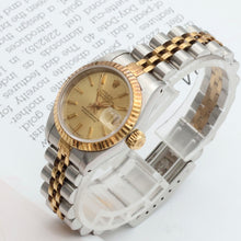 Kép betöltése a galériamegjelenítőbe: Rolex Datejust Lady ref. 69173 Steel/Gold - Champagne Dial V3 - Jubilee - Full Set