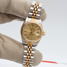 Kép betöltése a galériamegjelenítőbe: Rolex Datejust Lady ref. 69173 Steel/Gold - Champagne Dial V3 - Jubilee - Full Set