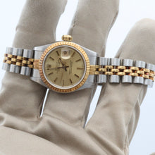 Kép betöltése a galériamegjelenítőbe: Rolex Datejust Lady ref. 69173 Steel/Gold - Champagne Dial V3 - Jubilee - Full Set