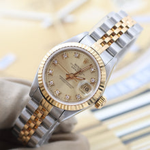 Load image into Gallery viewer, Rolex Datejust Lady ref. 69173 - Champagne Diamonds Dial - Jubilee - Full Set