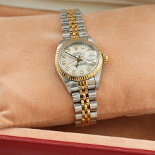 Załaduj obraz do przeglądarki galerii, Rolex Datejust Lady ref. 69173 Steel/Gold - Silver Diamonds Dial (V II) - Jubilee Bracelet