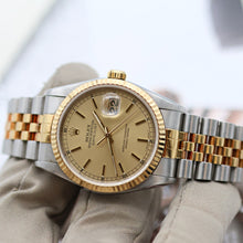 Load image into Gallery viewer, Rolex Datejust 36 ref. 16233 Champagne Circle dial - Jubilee Bracelet - Full Set