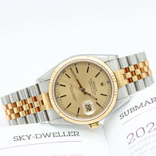 Load image into Gallery viewer, Rolex Datejust 36 ref. 16233 Champagne Circle dial - Jubilee Bracelet - Full Set