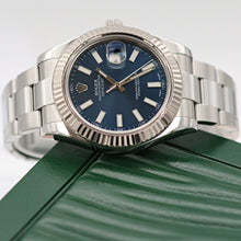 Load image into Gallery viewer, Rolex Datejust II ref. 116334 Blue Dial Oyster Bracelet - Full Set