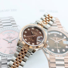 Załaduj obraz do przeglądarki galerii, Rolex Lady Datejust ref. 279171 Chocolate Diamonds Dial - Jubilee - Full Set