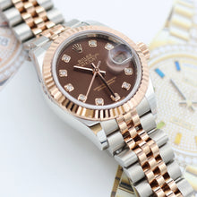 Załaduj obraz do przeglądarki galerii, Rolex Lady Datejust ref. 279171 Chocolate Diamonds Dial - Jubilee - Full Set