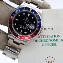 Load image into Gallery viewer, Rolex GMT Master II 16710 - Pepsi Bezel "Swiss Made" - Full Set