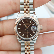 Załaduj obraz do przeglądarki galerii, Rolex Lady Datejust ref. 279171 - Chocolate Dial - Jubilee - Full Set