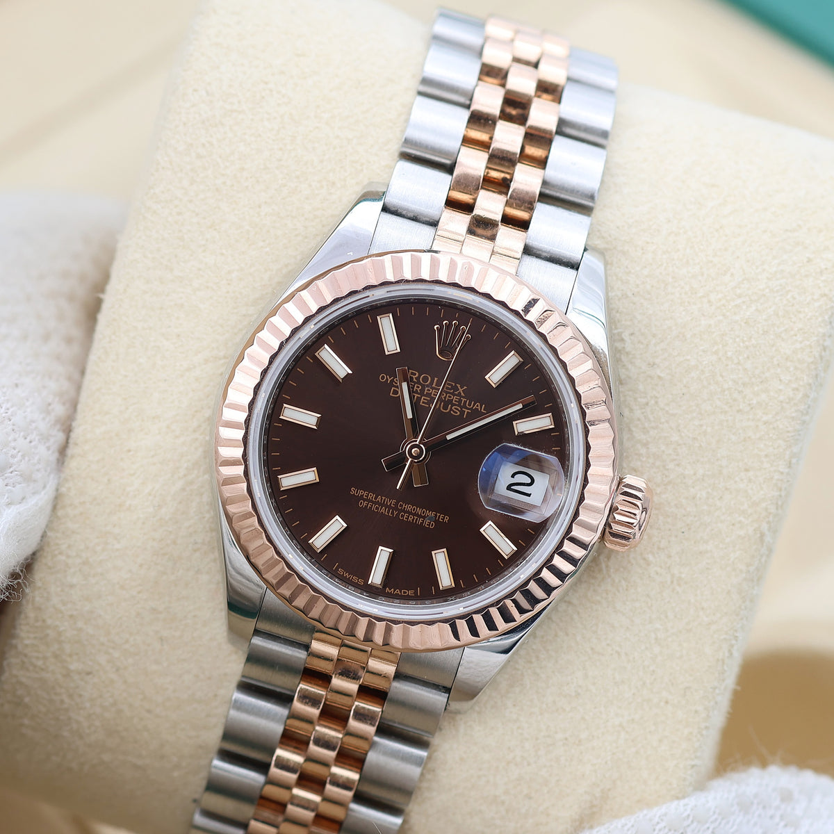 Rolex Lady Datejust ref. 279171 - Chocolate Dial - Jubilee - Full