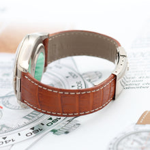 Załaduj obraz do przeglądarki galerii, Rolex Daytona ref. 116519 White Arabic Dial - White Gold 18K - Leather Strap