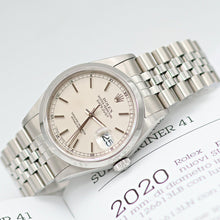 Bild in Galerie-Viewer laden, Rolex Datejust 36 ref. 16200 Silver Circle Dial - Jubilee Bracelet