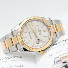 Carica l'immagine nel visualizzatore di Gallery, Rolex Datejust ref. 126333 Silver Dial Oyster bracelet - Full Set