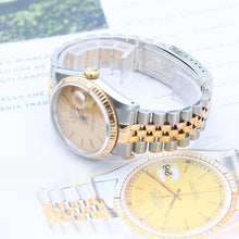 Load image into Gallery viewer, Rolex Datejust 36 ref. 16233 Champagne Linen dial - Jubilee Bracelet