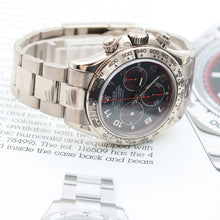 Załaduj obraz do przeglądarki galerii, Rolex Daytona ref. 116509 - Black Racing with red hands Dial - Full Set