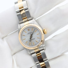 Load image into Gallery viewer, Rolex Oyster perpetual ref. 67193 Silver dial Oyster bracelet
