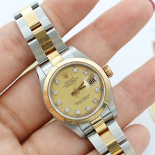 Load image into Gallery viewer, Rolex Datejust Lady ref. 69163 Steel/Gold - Oyster Bracelet - Champagne Diamonds Dial