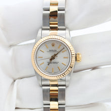 Load image into Gallery viewer, Rolex Oyster perpetual ref. 67193 Silver dial Oyster bracelet