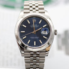 Load image into Gallery viewer, Rolex Datejust ref. 126300 Blue Dial Jubilee bracelet - Full Set