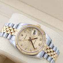 Load image into Gallery viewer, Rolex Datejust ref. 116233 Computer Champagne Diamonds Dial - Full Set