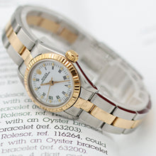Charger l'image dans la galerie, Rolex Oyster perpetual ref. 67193 White Roman dial Oyster bracelet