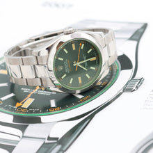 Carica l'immagine nel visualizzatore di Gallery, Rolex Milgauss 116400GV with Card - Black/Green Glass - Full Set