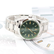 Carica l'immagine nel visualizzatore di Gallery, Rolex Milgauss 116400GV with Card - Black/Green Glass - Full Set