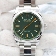 Carica l'immagine nel visualizzatore di Gallery, Rolex Milgauss 116400GV with Card - Black/Green Glass - Full Set