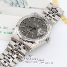 Załaduj obraz do przeglądarki galerii, Rolex Datejust ref. 1600 Grey Dial Jubilee Bracelet