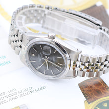 Załaduj obraz do przeglądarki galerii, Rolex Datejust ref. 1600 Grey Dial Jubilee Bracelet