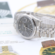 Załaduj obraz do przeglądarki galerii, Rolex Datejust ref. 1600 Grey Dial Jubilee Bracelet