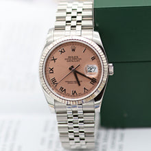 Bild in Galerie-Viewer laden, Rolex Datejust Ref. 116234 Lachs Römisches Zifferblatt - Jubiläum - Voller Satz