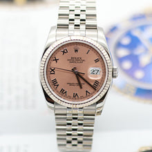 Bild in Galerie-Viewer laden, Rolex Datejust Ref. 116234 Lachs Römisches Zifferblatt - Jubiläum - Voller Satz