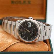 Carica l'immagine nel visualizzatore di Gallery, ON SALE: Rolex Datejust 36 ref. 16234 Black (Circle) Dial - Oyster Bracelet