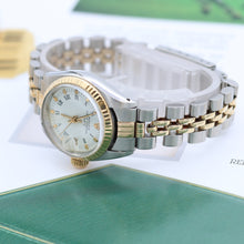 Załaduj obraz do przeglądarki galerii, Rolex Lady-Datejust ref. 6917 Steel and Gold White Roman Dial Jubilee Bracelet