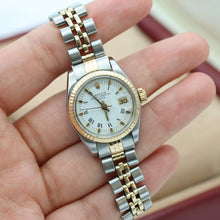 Załaduj obraz do przeglądarki galerii, Rolex Lady-Datejust ref. 6917 Steel and Gold White Roman Dial Jubilee Bracelet