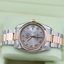 Carica l'immagine nel visualizzatore di Gallery, ON SALE: Rolex Datejust ref. 116201 Grey Roman Dial - Oyster bracelet