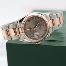 Carica l'immagine nel visualizzatore di Gallery, ON SALE: Rolex Datejust ref. 116201 Grey Roman Dial - Oyster bracelet
