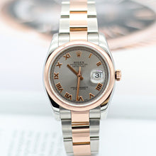 Carica l'immagine nel visualizzatore di Gallery, ON SALE: Rolex Datejust ref. 116201 Grey Roman Dial - Oyster bracelet