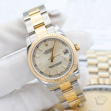 Load image into Gallery viewer, Rolex Lady-Datejust 31mm ref. 178273 Silver Dial Oyster bracelet - Full Set