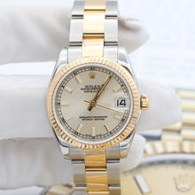 Load image into Gallery viewer, Rolex Lady-Datejust 31mm ref. 178273 Silver Dial Oyster bracelet - Full Set