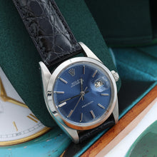 Load image into Gallery viewer, Rolex Precision Date ref. 6694 Blue Dial - Leather Strap
