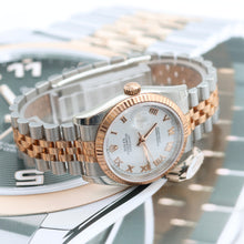 Załaduj obraz do przeglądarki galerii, ON SALE: Rolex Datejust 36 ref. 116231 White Roman Dial - Steel/Rose Gold Jubilee - Full Set