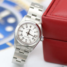 Bild in Galerie-Viewer laden, Rolex Oyster Perpetual 31 ref. 76080 White Roman Diamonds Dial - Full Set - Oyster Bracelet