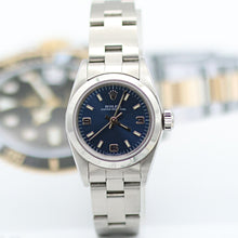 Charger l'image dans la galerie, Rolex Oyster Perpetual ref. 67180 - Blue 3-6-9 Dial - Oyster Bracelet - Full Set